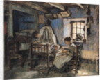 Domestic Interior, Wissant, 1913 by Leon Augustin Lhermitte