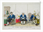 La Chambre Divisee en Trois Partis by French School