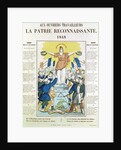 Illustrated lyric sheet for a song dedicated to the workers, 1848 by French School