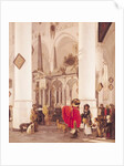 Interior of the Nieuwe Kerk, Delft, 1656 by Emanuel de Witte
