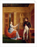 Marie Louise of Habsbourg Lorraine Painting a Portrait of Napoleon I by Alexandre Menjaud