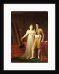 Portrait of Jerome Bonaparte and his wife Catherine of Wurtemberg by Francois Pascal Simon Baron Gerard