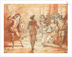 Theatrical Scene by Claude Gillot