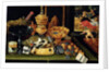 The Miser's Treasure by Flemish School