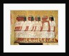 Cortege pulling the King's catafalque by Egyptian 18th Dynasty