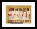 Cortege pulling the King's catafalque by Egyptian 18th Dynasty