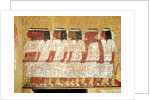 Cortege pulling the King's catafalque by Egyptian 18th Dynasty