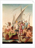 The Arrival of Hernando Cortes in Mexico by Spanish School