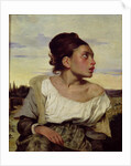Young Orphan in the Cemetery, 1824 by Ferdinand Victor Eugene Delacroix