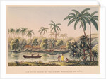 Village of Matavae, Tahiti, 19th century by French School