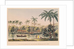 Village of Matavae, Tahiti, 19th century by French School