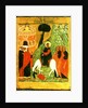 Icon depicting Christ's Entry into Jerusalem by Russian School