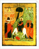 Icon depicting Christ's Entry into Jerusalem by Russian School