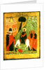 Icon depicting Christ's Entry into Jerusalem by Russian School