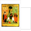 Icon depicting Christ's Entry into Jerusalem by Russian School