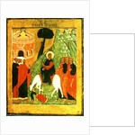 Icon depicting Christ's Entry into Jerusalem by Russian School