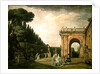 The Gardens of the Villa Ludovisi, Rome, 1749 by Claude Joseph Vernet