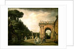 The Gardens of the Villa Ludovisi, Rome, 1749 by Claude Joseph Vernet