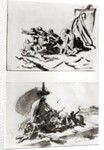 Two sketches for The Raft of the Medusa, c.1819 by Theodore Gericault