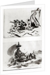 Two sketches for The Raft of the Medusa, c.1819 by Theodore Gericault