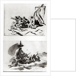 Two sketches for The Raft of the Medusa, c.1819 by Theodore Gericault
