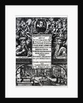 Frontispiece to 'On the Origin and History of Typography' by Bernardus Mallinckrodt, 1634 by German School