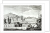 View of the Abbey of Saint-Germain-des-Pres, the Louvre, Petit Bourbon, Montmartre and the Seine in 1410 by Jean Chaufourier