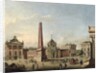 View of the Old Market and the Front Gate of the Schloss Sanssouci, 1773 by Johann Friedrich Meyer