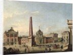 View of the Old Market and the Front Gate of the Schloss Sanssouci, 1773 by Johann Friedrich Meyer