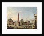 View of the Old Market and the Front Gate of the Schloss Sanssouci, 1773 by Johann Friedrich Meyer