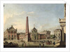 View of the Old Market and the Front Gate of the Schloss Sanssouci, 1773 by Johann Friedrich Meyer