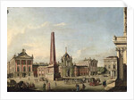 View of the Old Market and the Front Gate of the Schloss Sanssouci, 1773 by Johann Friedrich Meyer