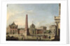 View of the Old Market and the Front Gate of the Schloss Sanssouci, 1773 by Johann Friedrich Meyer