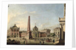 View of the Old Market and the Front Gate of the Schloss Sanssouci, 1773 by Johann Friedrich Meyer