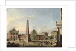 View of the Old Market and the Front Gate of the Schloss Sanssouci, 1773 by Johann Friedrich Meyer