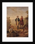 King Frederick II of Prussia and the Marquis of Argens inspecting the construction of Sanssouci in Potsdam by Johann Christoph Frisch