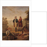 King Frederick II of Prussia and the Marquis of Argens inspecting the construction of Sanssouci in Potsdam by Johann Christoph Frisch