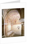 View of the Carolingian frescoes in the inner crypt, c.858 by French School