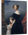 Portrait of Anne-Louise Alix de Montmorency, with her daughter, c.1840 by Claude-Marie Dubufe