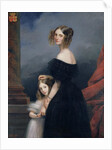 Portrait of Anne-Louise Alix de Montmorency, with her daughter, c.1840 by Claude-Marie Dubufe