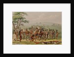 Mandan Archery Contest, c.1832 by George Catlin