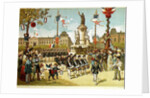 March-Past in the Place de la Republique, 14th July 1880 by French School