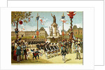 March-Past in the Place de la Republique, 14th July 1880 by French School