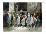 Schoolboys in the Playground by Henri Bonaventure Monnier