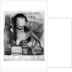 Caricature of Victor Hugo from 'Le Pantheon Charivarique', 19th century by Benjamin Roubaud