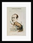 Caricature of Baron Georges Eugene Haussmann as a Beaver by French School