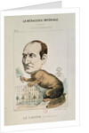 Caricature of Baron Georges Eugene Haussmann as a Beaver by French School