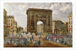 Procession of Pope Pius VII in Paris, 28th November 1804 by French School