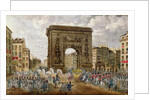 Procession of Pope Pius VII in Paris, 28th November 1804 by French School