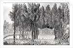 Jean-Jacques Rousseau's tomb at Ermenonville by Savigny Savigny
